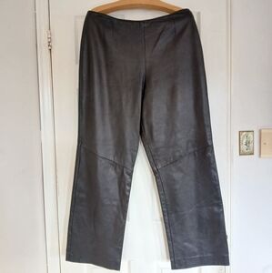 Vintage black Danier leather pants